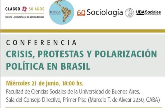 Conferencia «Crisis, protestas y polarización política en Brasil»
